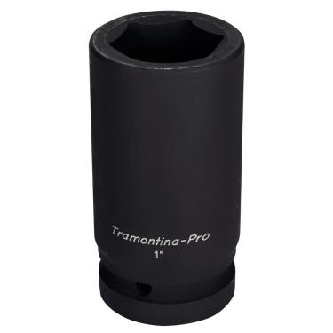 Imagem de Soquete Impacto Sextavado Longo Aço Cromo Molibdênio 34mm - Encaixe 1'' Tramontina Pro Tramontina