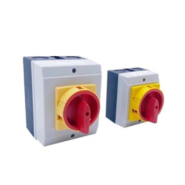 Imagem de 1 peça YMD11-25A 32A Cadeado Interruptor Isolador ON-Off Seletor de Desconexão 3/4P Caixa Impermeável Caixa IP65 (CAIXA Grande-25A)