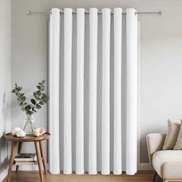 Imagem de Joydeco Cortinas blackout para portas deslizantes para pátio de 267 cm de comprimento, cortinas divisórias de quarto com ilhós, cortinas blackout térmicas extra largas para quarto e sala de estar