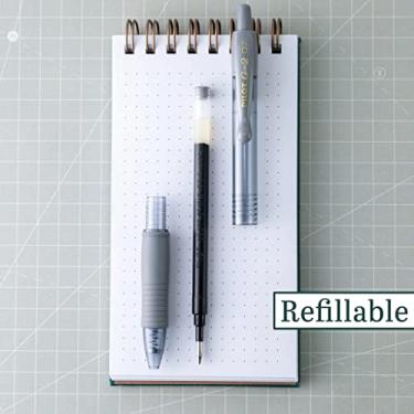 Imagem de PILOT Canetas de tinta gel premium G2, ponta fina, tinta cinza, 12 unidades (17140)