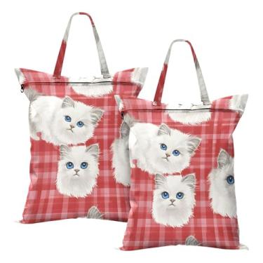 Imagem de SEHANY 2 peças de sacos grandes de lavanderia com alça, à prova d'água, bolsa de roupa para viagem e natação