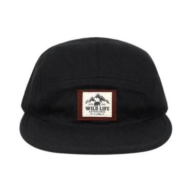 Imagem de Boné Snapback Unissex Ajustável WILD LIFE De Algodão Com 5 Painéis, Es