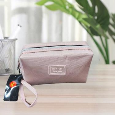 Imagem de Estojo Bolsa Necessaire para Maquiagem - NoBrand, Rosa claro