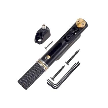 Imagem de SUNGOOYUE Ponte de Guitarra Sem Cabeça, Liga de Zinco de Latão Estilo Dividido, Reparo e Atualização de Configuração para Guitarra Sem Cabeça (Preta)