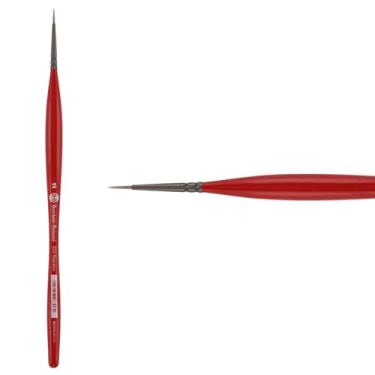 Imagem de Pincel Borciani Bonazzi Unico Silver Synthetic Series 810, redondo 2 - pincel de cabo médio feito à mão na Itália, sem crueldade, acrílico, óleo, aquarela, precisão elástica