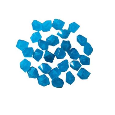 Imagem de 100 peças de Pedras que Brilham no Escuro Fluorescentes Resina em Forma Diamante Decoração para Aquário Paisagem Aquática Jardim Caminho