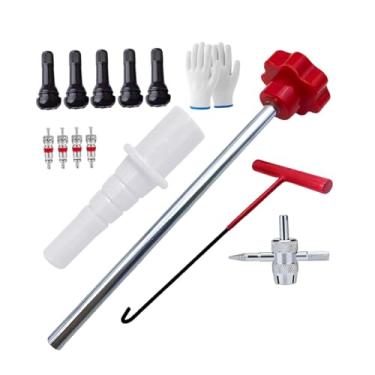 Imagem de Mqetly Ferramenta para troca rápida de válvula de pneu, núcleo da haste da válvula, kit de ferramentas de substituição rápida para caminhões, Style B