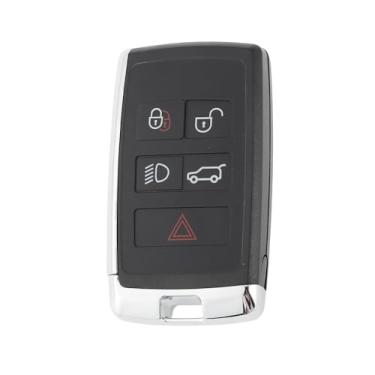 Imagem de X AUTOHAUX KOBJXF18A 315MHz Controle remoto de entrada sem chave de substituição Smart Key Fob para Land Rover Range Rover Discovery Sport Evoque 2018-2023 JK52-15K601-AA 5 botões