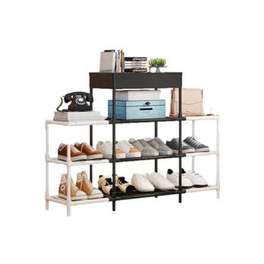 Imagem de Estante Multiuso Moderna, Organizador de Sapatos e Acessórios com Prateleiras Ajustáveis, Design Modular