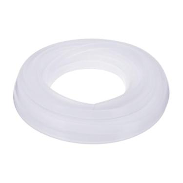 Imagem de YOKIVE Acabamento de borda de canal U de borracha transparente, tira de vedação de porta de silicone com ranhura de 1/40.6 cm, adequada para borda de 1/81.3 cm-3/81.3 cm | Protetor de borda de metal
