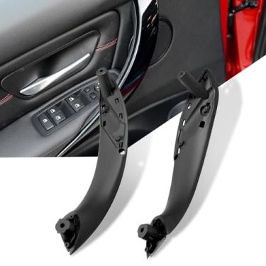 Imagem de Jaronx Compatível com maçaneta de porta de substituição BMW Série 3 Série 4, 2 peças Maçaneta dianteira esquerda e direita do lado do motorista para BMW 320i, 328i, 330i, 335i F30/F31 e 428i, 435i F32