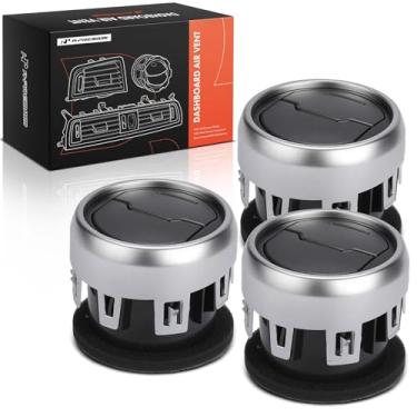 Imagem de A-Premium 3 peças de duto de ventilação de ar condicionado para painel compatível com Ford Mustang 2015-2022, centro frontal, preto, prata