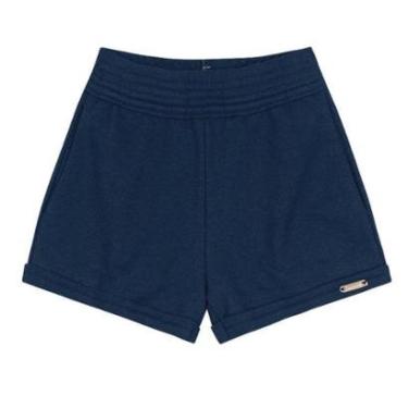 Imagem de Shorts Básico Infantil Feminina de Moletinho Brandili-Feminino