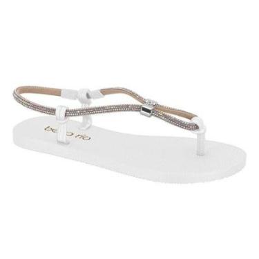 Imagem de Chinelo Rasteirinha Feminina Beira Rio de Dedo Strass- Cor:;Gênero:Mulher;Tamanho:38-Feminino