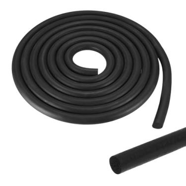 Imagem de PATIKIL Haste de suporte de espuma preta, 1,4 cm x 2,5 m, tira de vedação climática de borracha EPDM, enchimento de juntas de expansão de concreto para vedação de juntas de lacunas, enchimento de