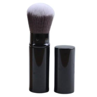 Imagem de Pincel de base retrátil, pincel de maquiagem para rosto de viagem (preto)