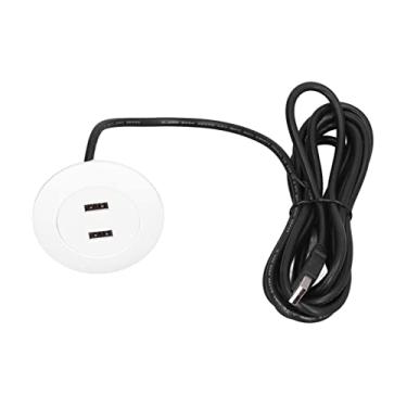 Imagem de GLOGLOW Soquete de Carregamento USB para sofá, ABS, Portas USB Duplas, Saída de 5 V para Poltronas Reclináveis ​​e Necessidades de Carregamento de Cabeceira (Branco)