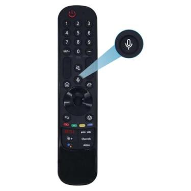 Imagem de Controle remoto de substituição Magic Remote AN-MR22GA LG para LG Smart TV AKB76039902 com função de voz e ponteiro, compatível com TVs 2022-2020, 4K, 8K, OLED, QNED, NANOCell etc.