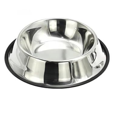 Imagem de Comedouro ou Bebedouro Inox Para Pet Cachorro Gato e Outros com Base Antiderrapante– 150ml a 1400ml Exquisitamente Trabalhado e Esteticamente Agradável Leve (2,G-26cm 900ml)