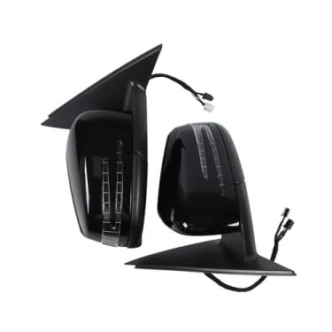 Imagem de Kessocco 1 par de espelhos retrovisores W204 Facelift 2048106376 2048106476 retrovisor elétrico dobrável com função de aquecimento elétrico compatível com Mercedes Benz classe C 2008-2013 C200 C180