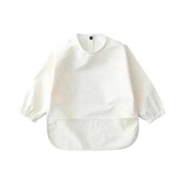 Imagem de Babadores Impermeáveis Para Bebês Meninos E Meninas Com Mangas Longas,