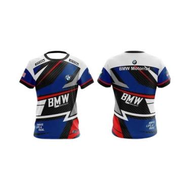 Imagem de Camiseta Masculina BMW De Verão Com Manga Curta, Estilo Esportivo Raci