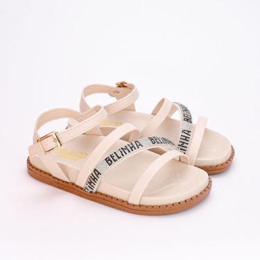 Imagem de Sandália Infantil Fashion  Belinha Marfim,  30, Menina, Marfim