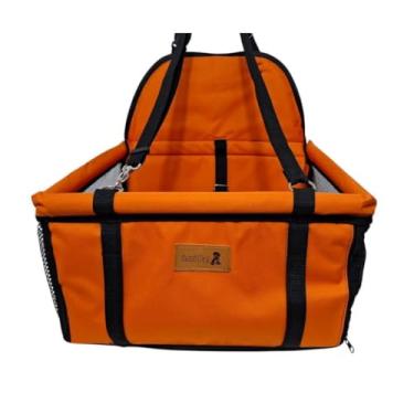Imagem de Cadeirinha Cadeira Assento Pet de Carro para Cães Cachorro, gatos- Transporte(LARANJA)