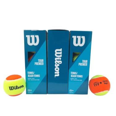 Imagem de Bola de Beach Tênis Wilson Tour Premier - 3 Tubos