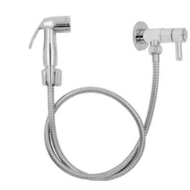 Imagem de Ducha Higiênica para banheiro e lavabo 1/4 De Volta Abs cromada - Nitr