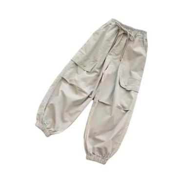 Imagem de Calças Cargo Para Meninas Com Elástico No Tornozelo, Leves E Respiráve