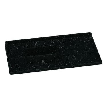 Imagem de Pia De Cozinha Mármore Sintético 100x53cm Multimóveis CR20478 Preto - 