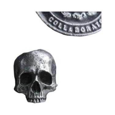 Imagem de Halloween crânio pino punk esqueleto crachá broche gótico para jóias a