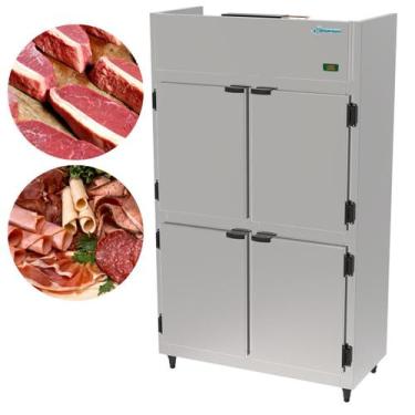 Imagem de Mini Câmara Comercial 4 Portas Refrigerador Inox Kofisa 765 Litros KMC