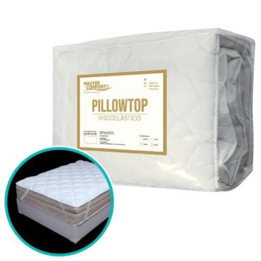 Imagem de Pillow Top Queen Espuma 6cm Viscoelástico Gel Sense Nasa 158x198x6cm -