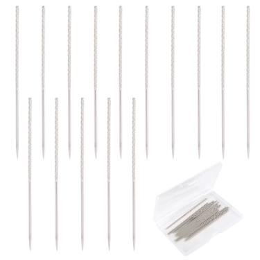 Imagem de Conjunto de 15 Ferramentas Grandes para Reparação de Fios Puxados com Caixa Arrumação, Kit Reparação Camisolas e Malhas com Agulha 7,6 cm para Vestuário Malha Tecidos e Cortinas