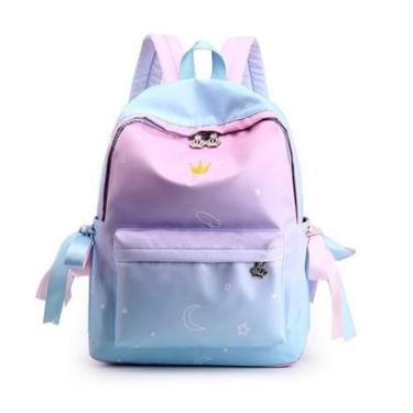Imagem de Mochila Escolar Yupe Juvenil Feminina Passeio Espaçosa Reforçada 19 Litros-Feminino