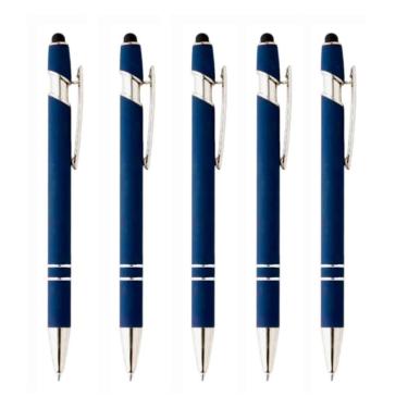 Imagem de Caneta Touch Metálica Kit Com 5 Unidades Esferográfica-Luxo