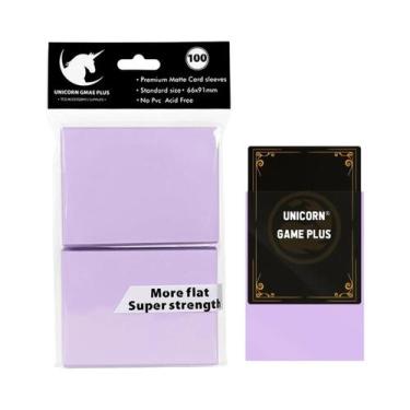 Imagem de Protetores De Cartas TCG Foscos Tamanho Padrão 100 Unidades 66x91mm Pa