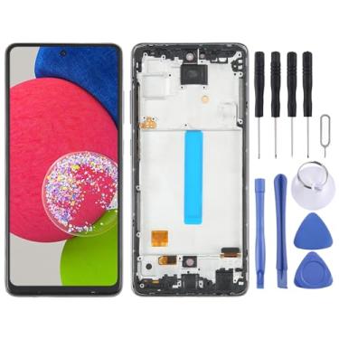 Imagem de Hiregolish Peças de reparo de tela LCD para celular para Samsung Galaxy A52s 5G SM-A528 OLED LCD digitalizador de tela conjunto completo com moldura, conjunto de substituição com kits de reparo