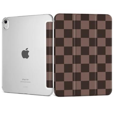 Imagem de DONGKE Capa inteligente para iPad Air de 11 polegadas, M3 2025, M2 2024, iPad Air 5ª 2022/4ª geração 2020 10,9 polegadas, fina, dobrável, rígida, capa traseira translúcida - [despertar/hibernar