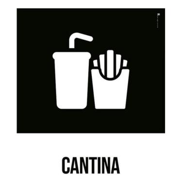 Imagem de Kit 3 Placas Desenho - Cantina