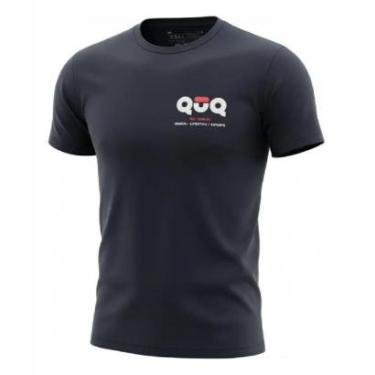 Imagem de Camiseta Quq 100% Poliamida Proteção Uv Treinos E Corte Slim-Unissex