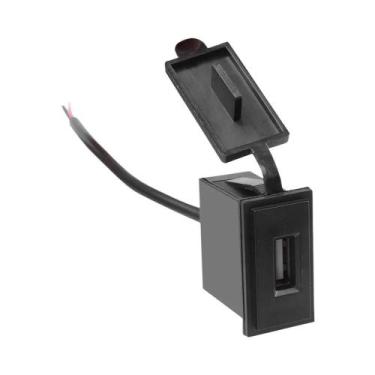 Imagem de Tomada Carregadora USB Mini À Prova d'Água 2.4A 12V Para Moto, Carro, 