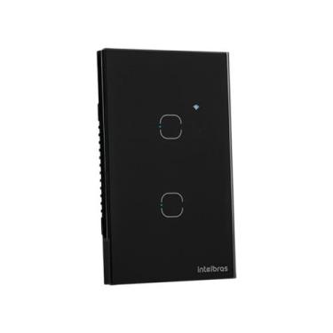 Imagem de Interruptor smart wi-fi touch 2 preto mis 1002 - Intelbras