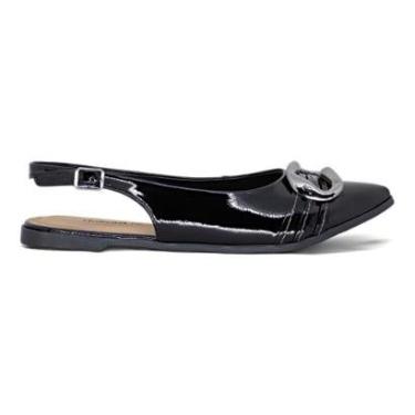 Imagem de Sapatilha Dakota Slingback Bico Fino Feminina Metalizada Leve-Feminino