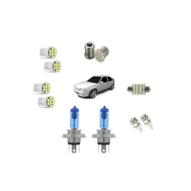 Imagem de Kit Lâmpadas Led Kadett Ipanema + Farol H4 Super Branca