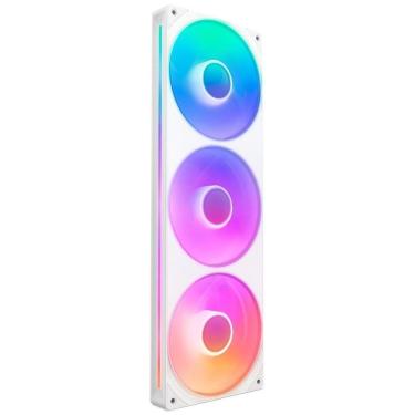 Imagem de Ventoinha NZXT Single-frame F Series, LED RGB Core, 360mm, 3x 120mm, Branco - RF-U36HF-W1-Unissex