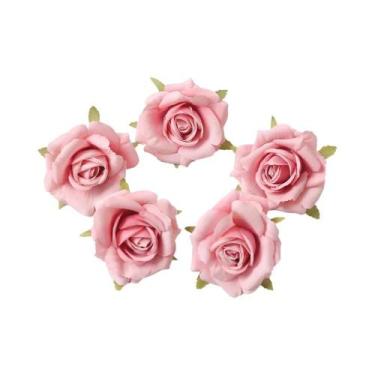 Imagem de Flor Artificial De Seda Rosa De 7cm, 510 Peças, Decoração Para Casa, C