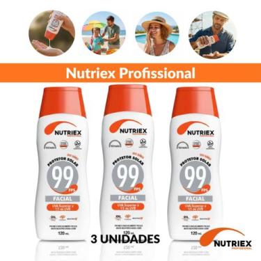 Imagem de 3 Unidades Protetor Solar 99FPS Nutriex Facial Vitamina E
